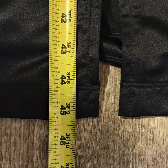 Nike Long Icon Clash Jacket Adult Med Black CU5974-010 Swoosh Logo Graphic Satin - Picture 16 of 16